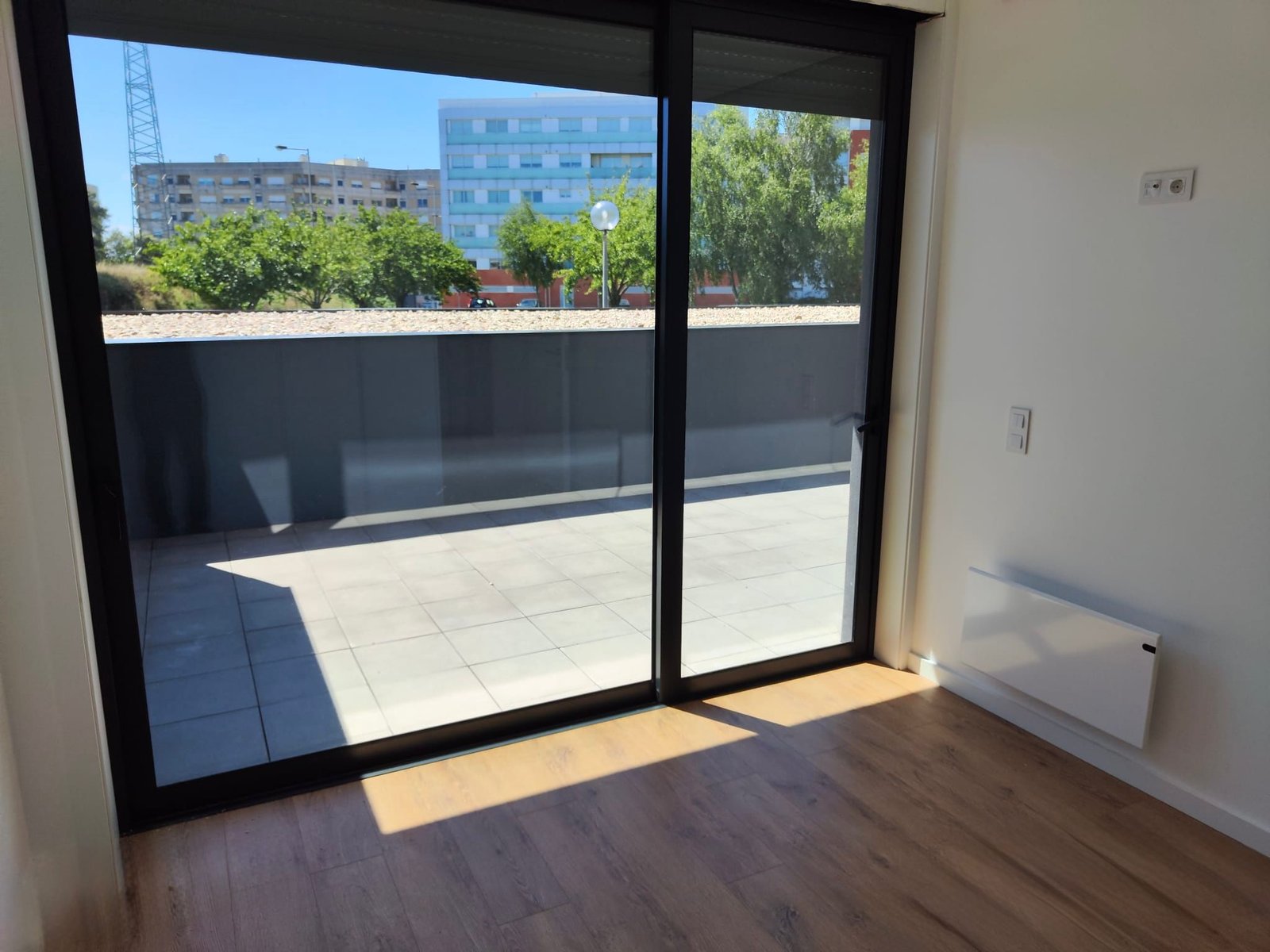 Vista interior com acesso ao terraço